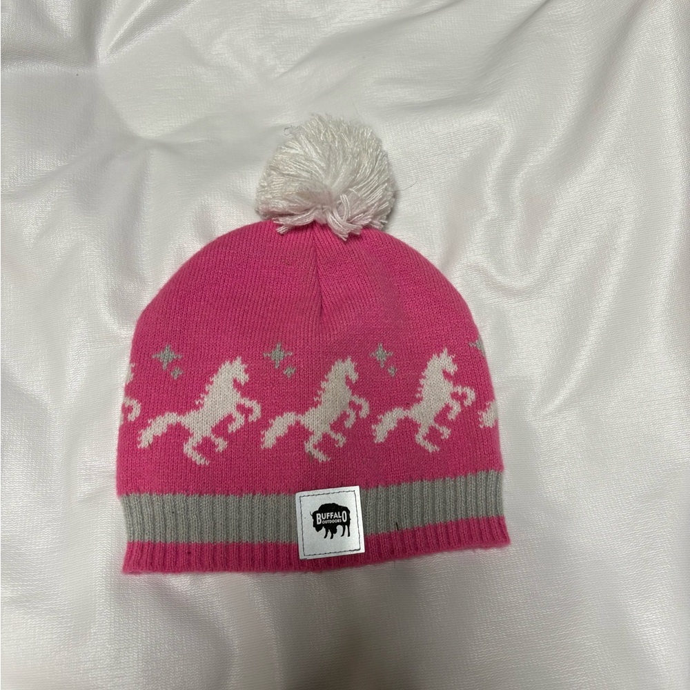 Toddler girl horse toboggan